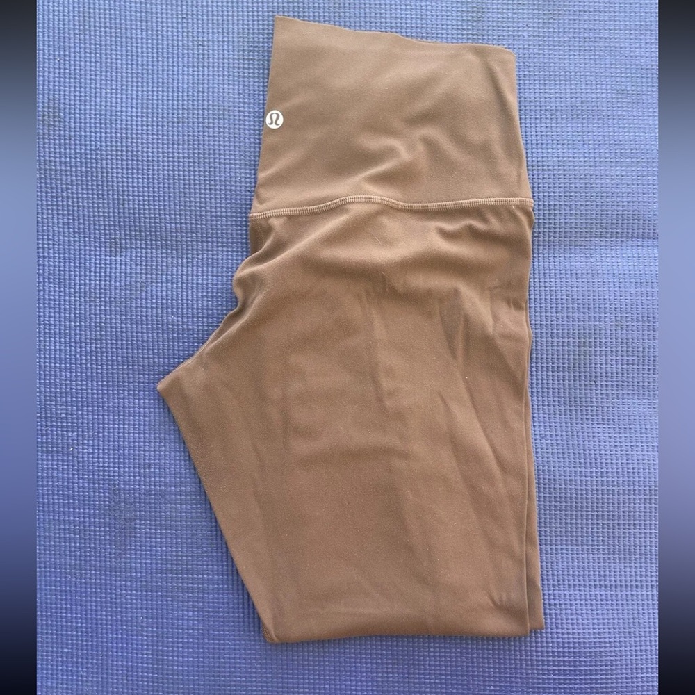 lululemon Align High Rise Leggings 10 brown 25” Pants Yoga.